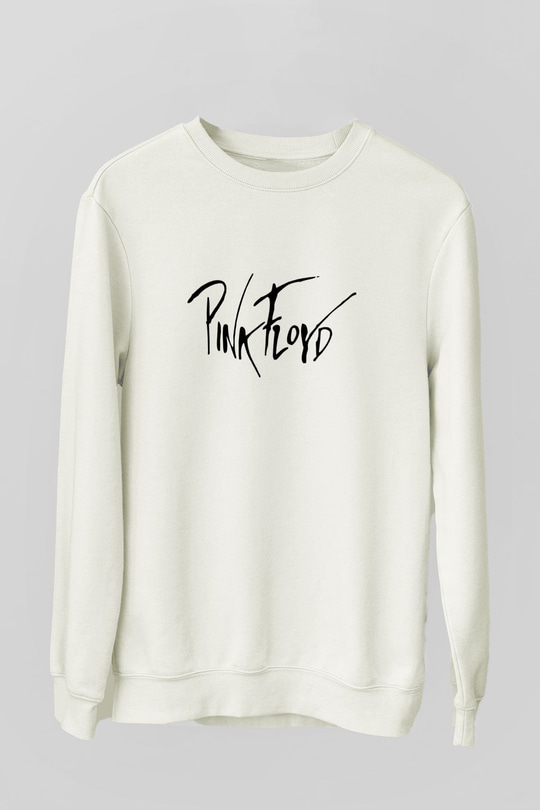 Pink Floyd Beyaz Unisex Sweatshirt