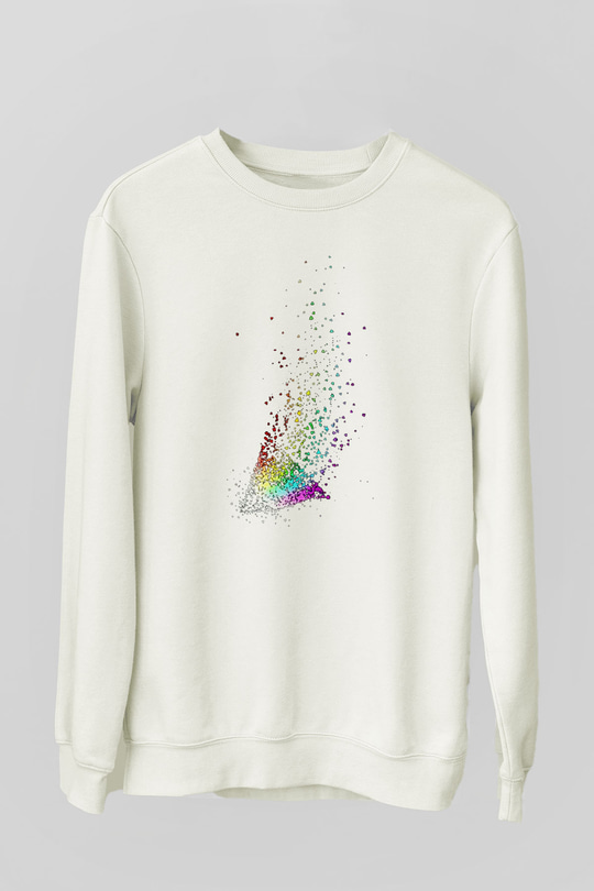 Pink Floyd Beyaz Unisex Sweatshirt
