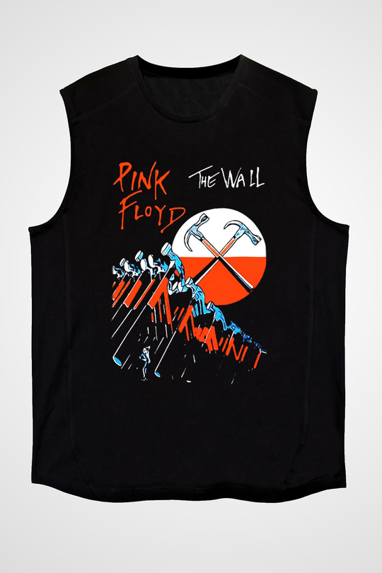 Pink Floyd Siyah Unisex Kolsuz Tişört