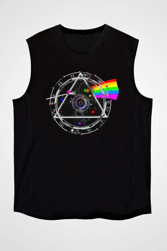 Pink Floyd Siyah Unisex Kolsuz Tişört