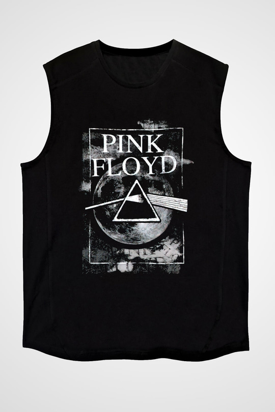 Pink Floyd Siyah Unisex Kolsuz Tişört