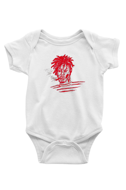 Playboi Carti Baskılı Beyaz Unisex Bebek Body - Zıbın