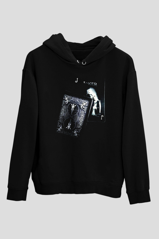 Poker Siyah Unisex Hoodie