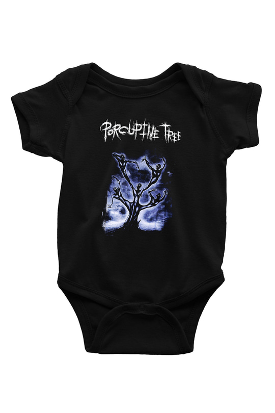 Porcupine Tree Baskılı Unisex Siyah Bebek Body - Zıbın