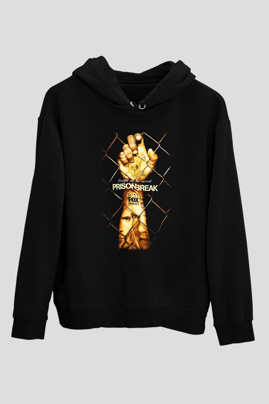 Prison Break Siyah Unisex Hoodie