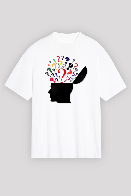 Psikolog Beyaz Unisex Oversize Tişört T-Shirt
