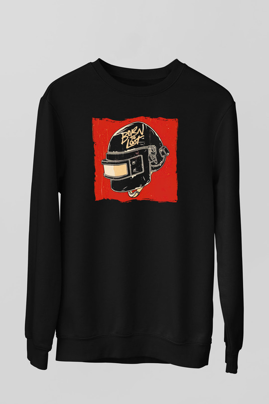 PUBG Siyah Unisex Sweatshirt