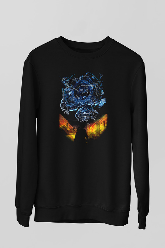 PUBG Siyah Unisex Sweatshirt