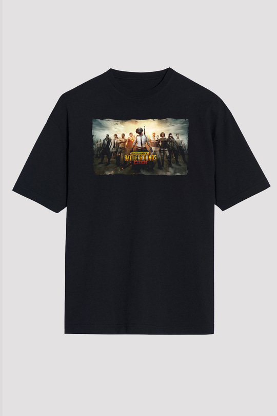 PUBG Siyah Unisex Tişört T-Shirt