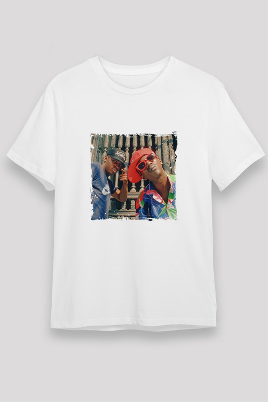 Public Enemy Baskılı Unisex Beyaz Tişört
