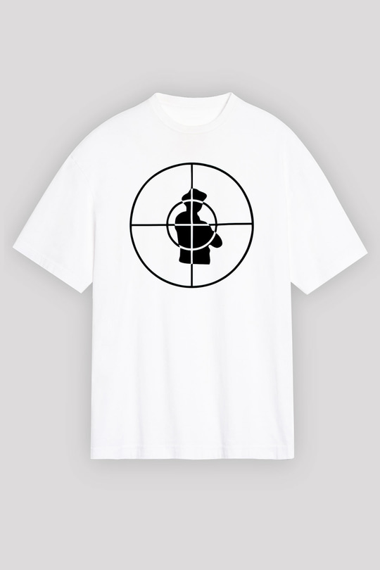 Public Enemy Beyaz Unisex Oversize Tişört T-Shirt