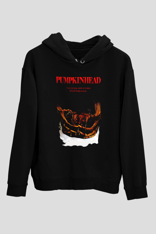 Pumpkinhead Siyah Unisex Kapüşonlu Sweatshirt