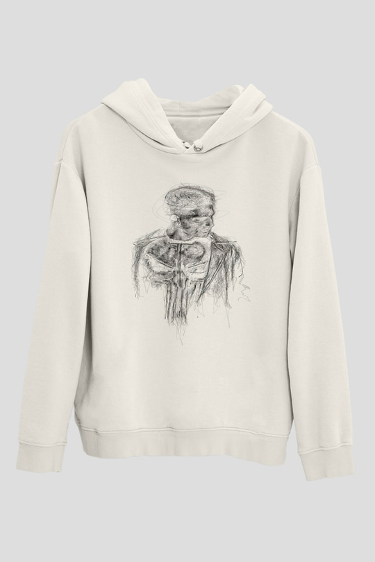 Punisher Beyaz Unisex Hoodie
