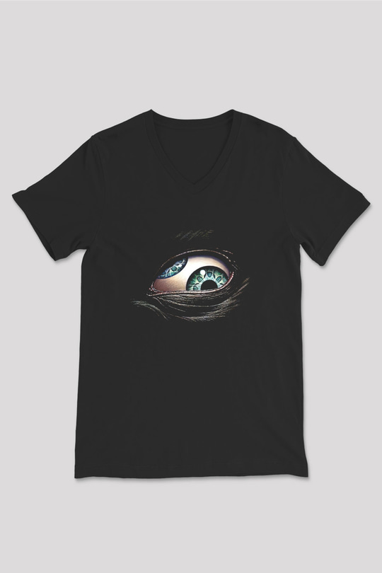 Puscifer Baskılı Unisex Siyah V Yaka Tişört - Tshirt