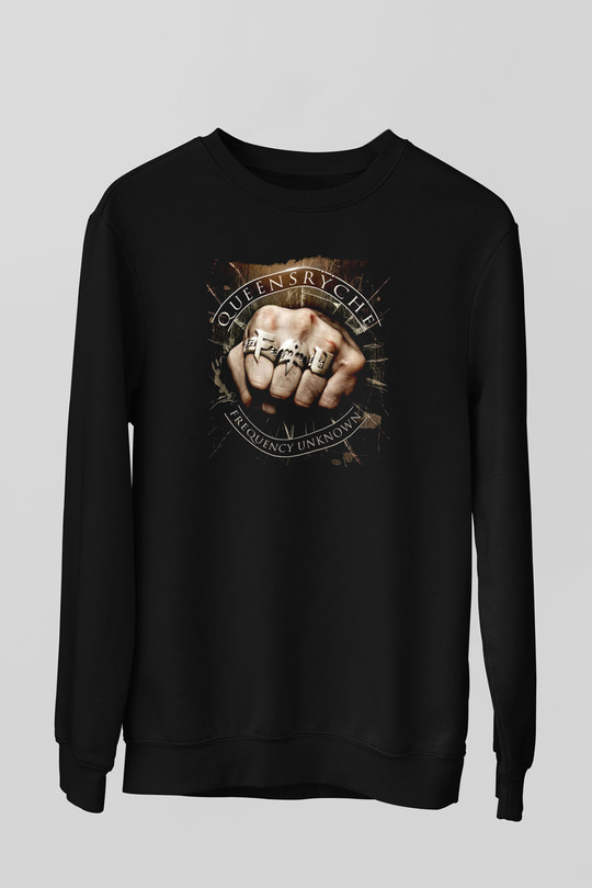 Queensryche Siyah Unisex Sweatshirt