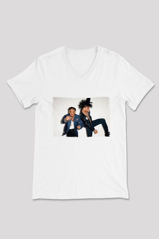 Rae Sremmurd Beyaz Unisex V Yaka Tişört