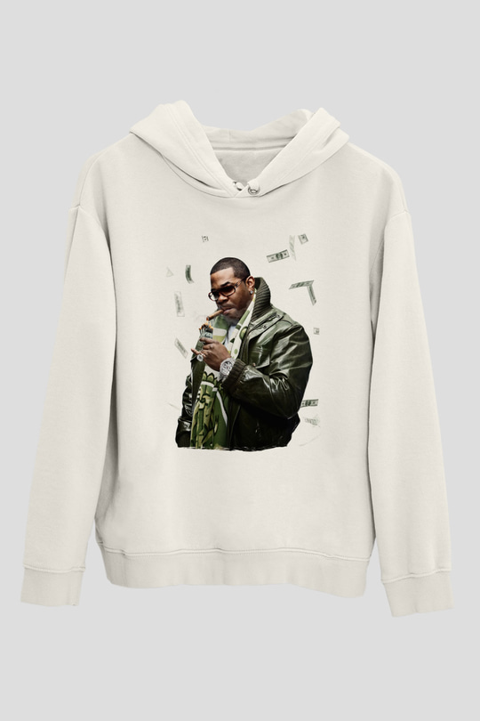 Raekwon Beyaz Unisex Kapüşonlu Sweatshirt