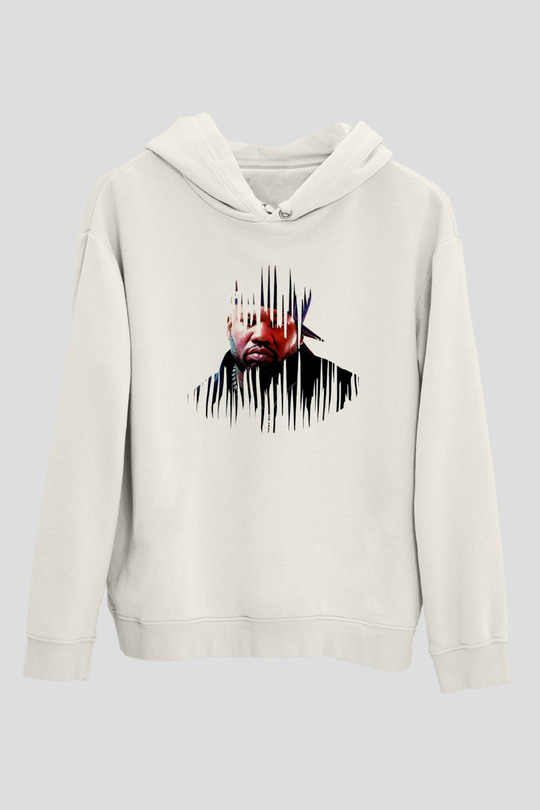Raekwon Beyaz Unisex Kapüşonlu Sweatshirt