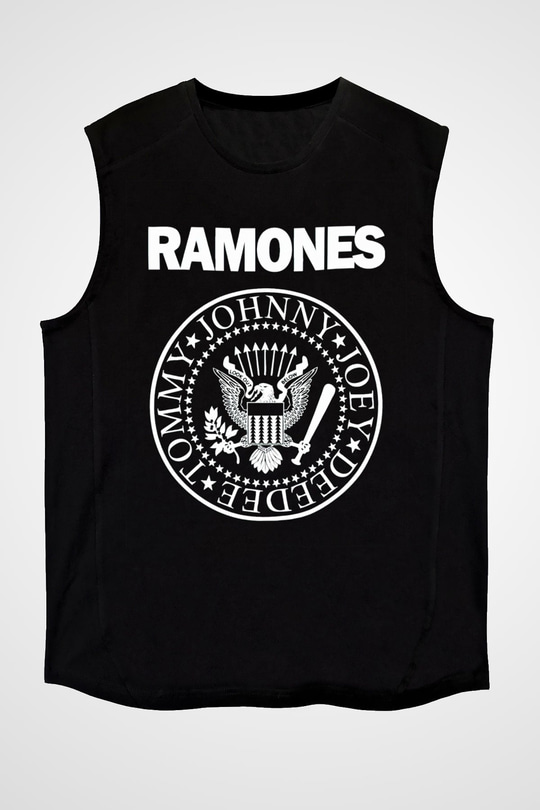 Ramones Siyah Unisex Kolsuz Tişört