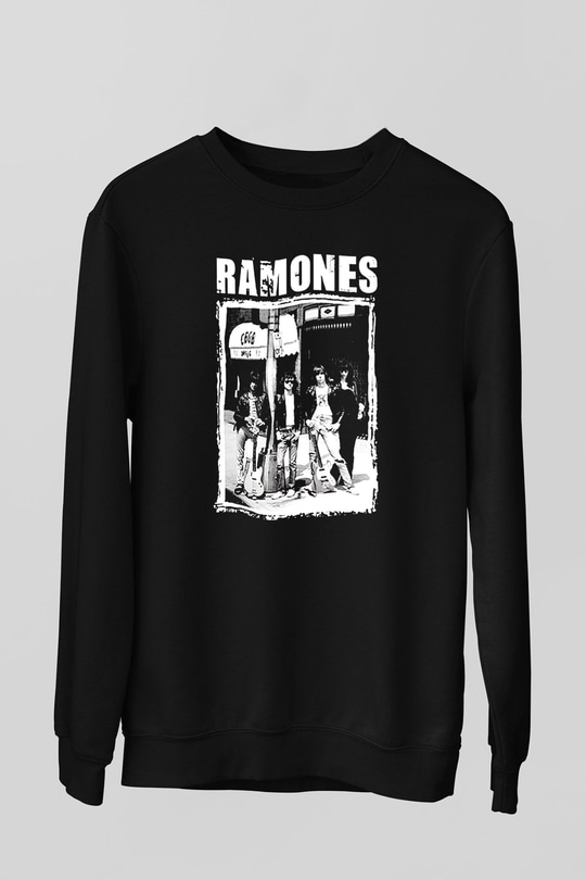Ramones Siyah Unisex Sweatshirt
