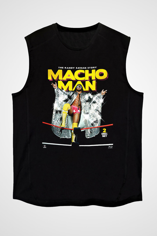 Randy Savage Siyah Unisex Kolsuz Tişört