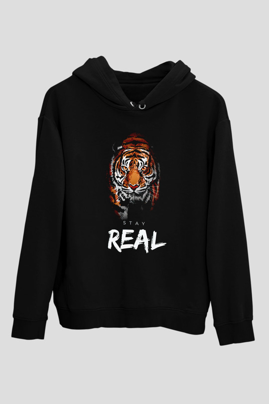Real Stay KaplanSiyah  Unisex Hoodie