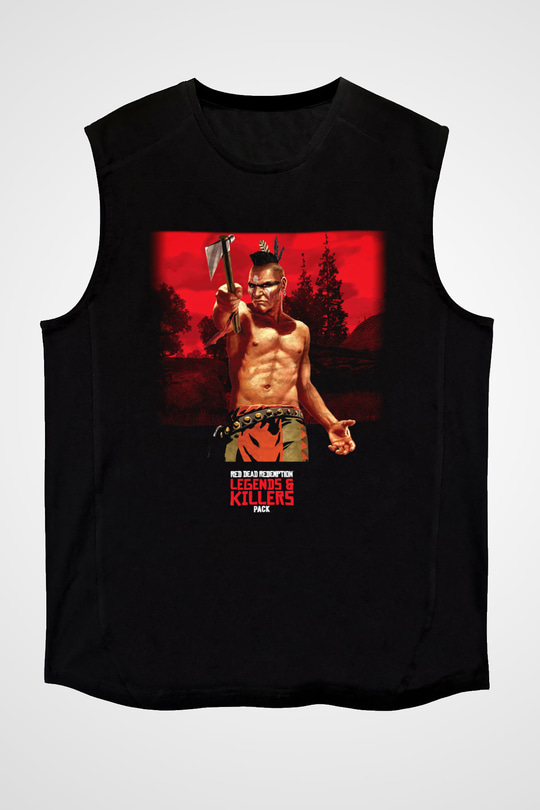 Red Dead Redemption Siyah Unisex Kolsuz Tişört