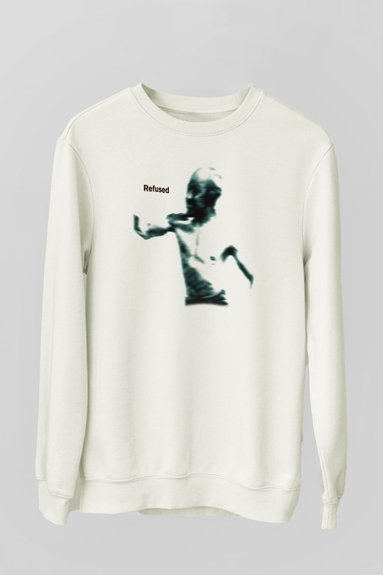 Refused Beyaz Unisex Sweatshirt