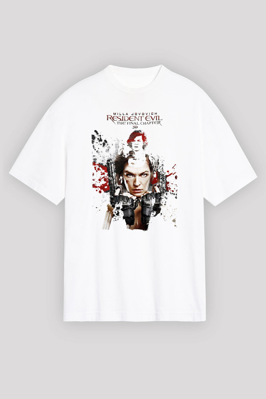 Resident Evil Beyaz Unisex Tişört T-Shirt