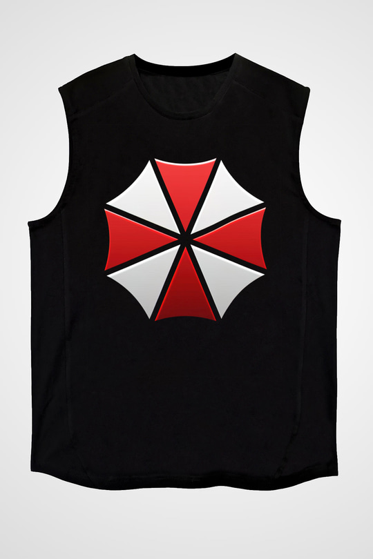 Resident Evil Siyah Unisex Kolsuz Tişört