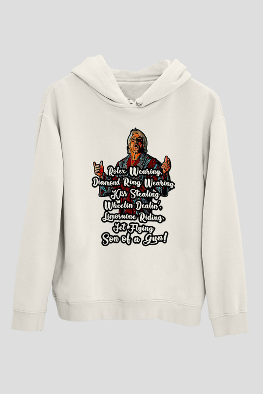 Ric Flair Beyaz Unisex Hoodie