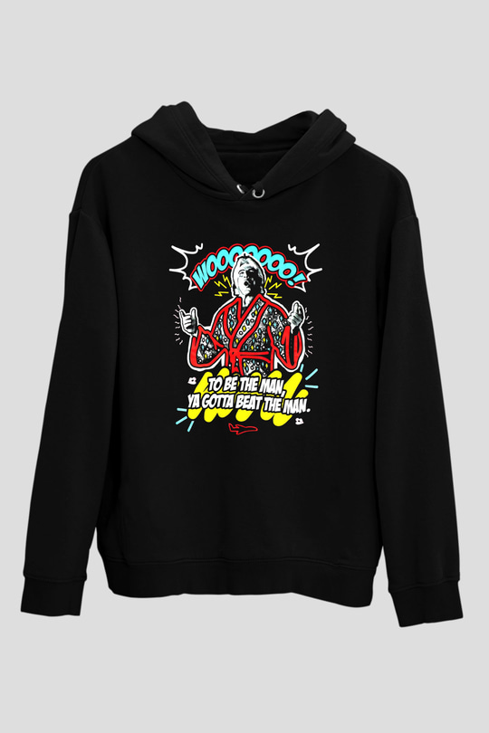 Ric Flair Siyah Unisex Kapüşonlu Sweatshirt