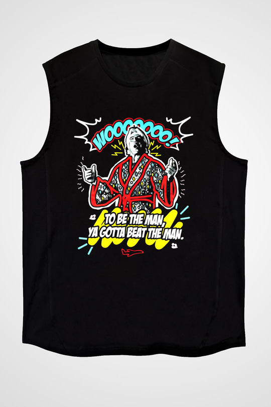 Ric Flair Siyah Unisex Kolsuz Tişört