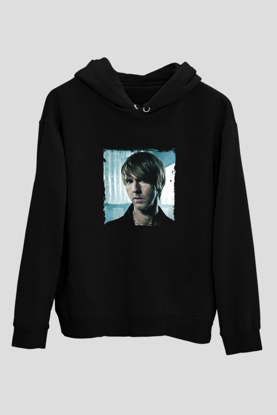 Richie Hawtin Baskılı Unisex Siyah Hoodie