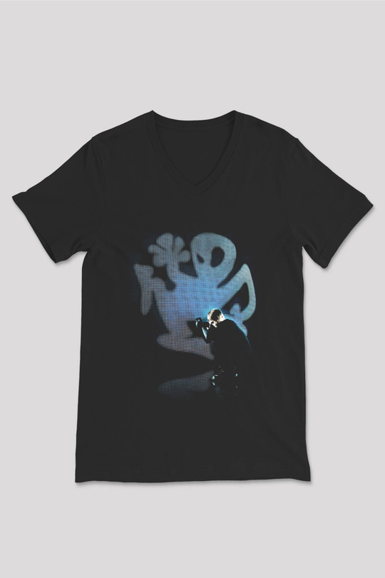 Richie Hawtin Siyah Unisex V Yaka Tişört T-Shirt