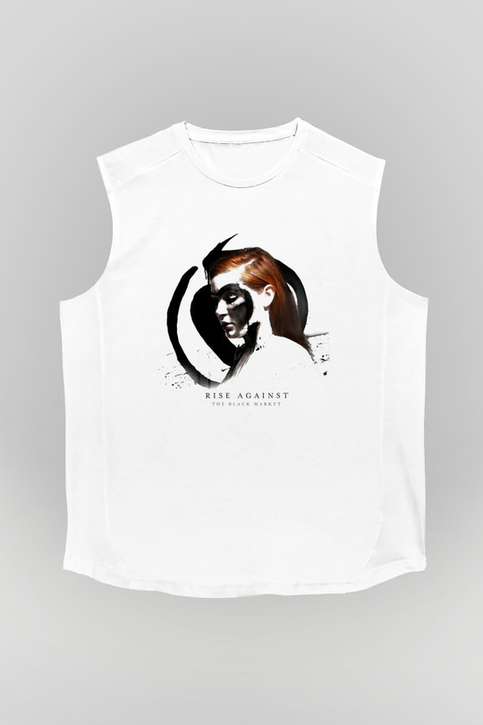 Rise Against Beyaz Unisex Kolsuz Tişört