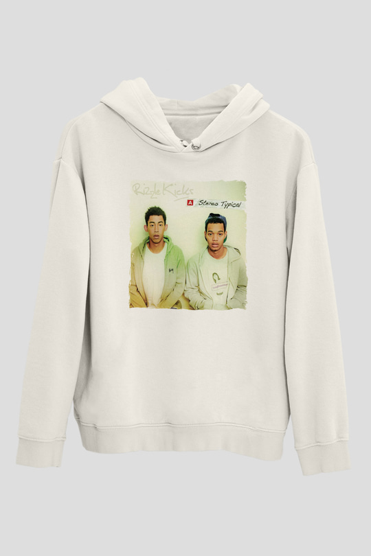 Rizzle Kicks Beyaz Unisex Kapüşonlu Sweatshirt