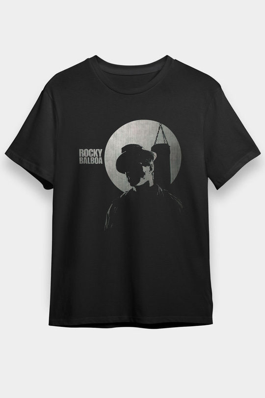 Rocky Siyah Unisex Tişört T-Shirt