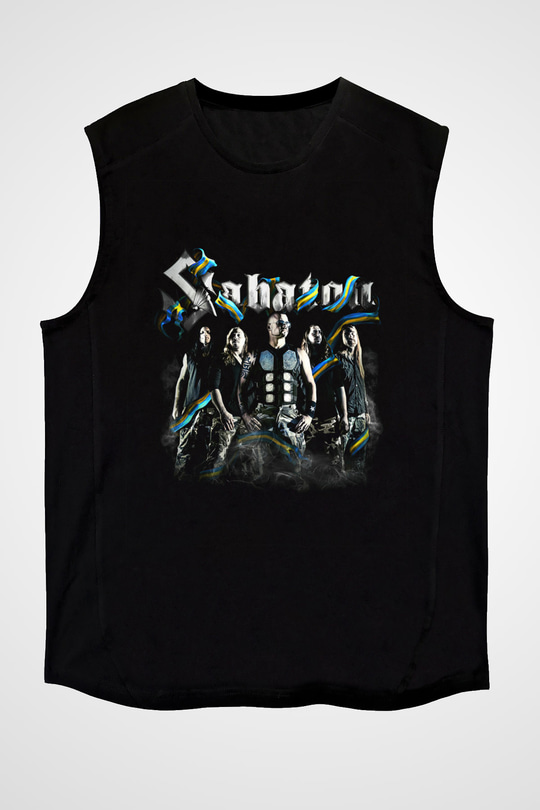Sabaton Siyah Unisex Kolsuz Tişört