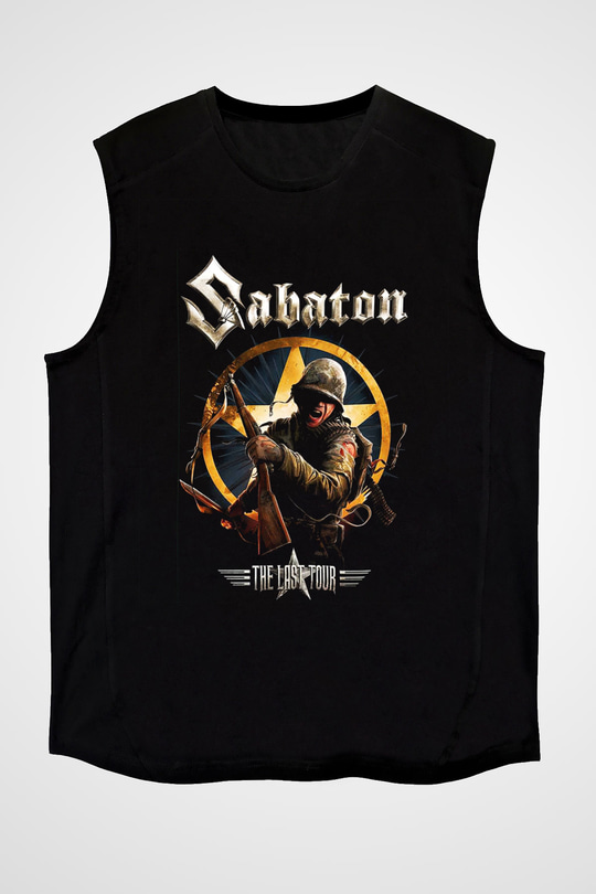 Sabaton Siyah Unisex Kolsuz Tişört
