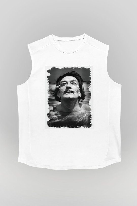 Salvador Dali Beyaz Unisex Kolsuz Tişört