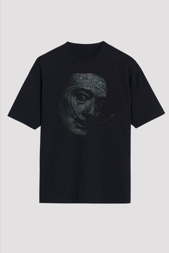 Salvador Dali Siyah Unisex Oversize Tişört T-Shirt