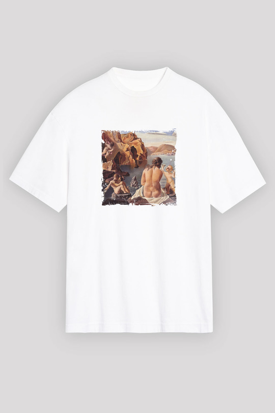 Salvador Dali Unisex Baskılı Beyaz Tişört