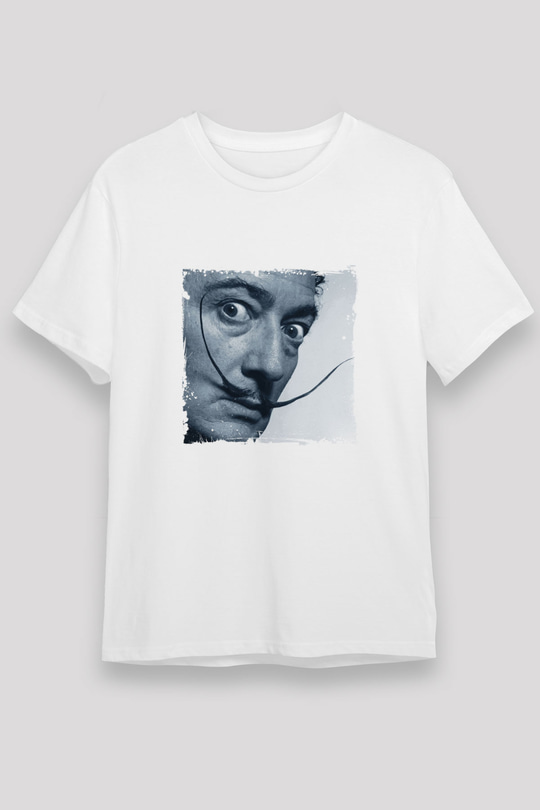 Salvador Dali Unisex Baskılı Beyaz Tişört