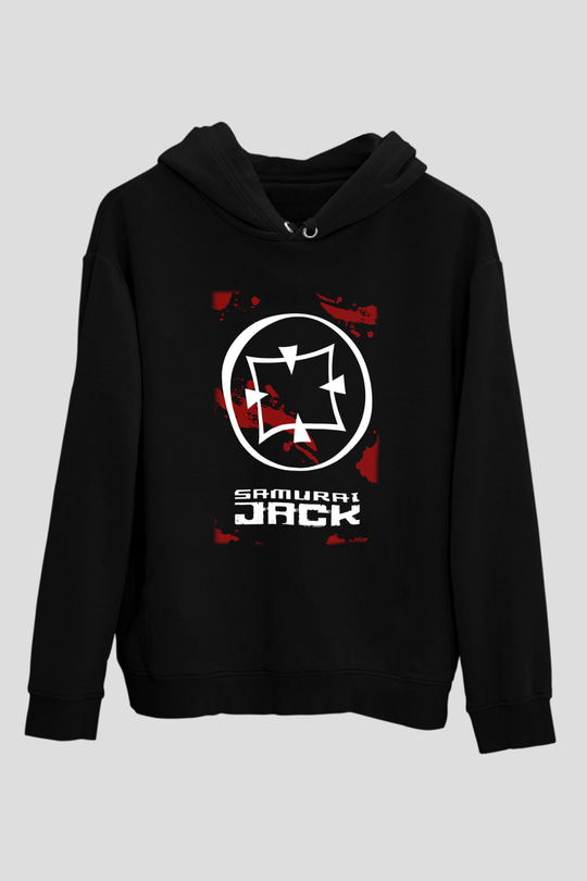 Samurai Jack Siyah Unisex Hoodie