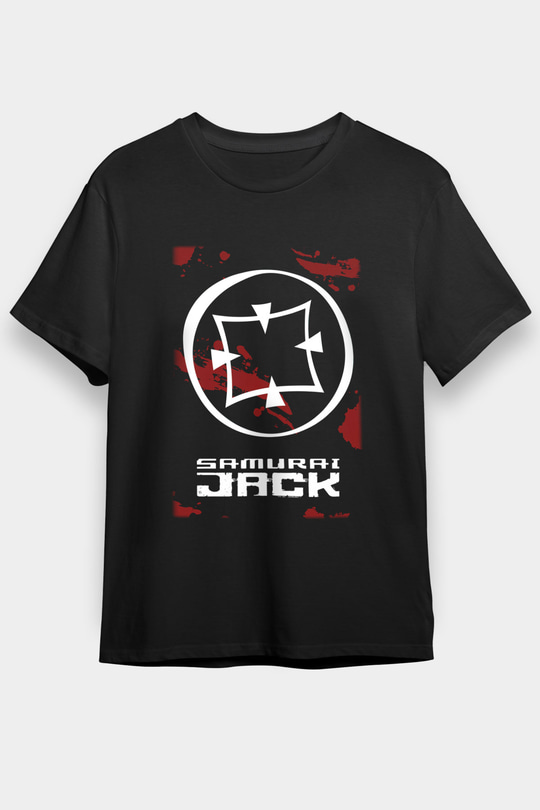 Samurai Jack Siyah Unisex Tişört T-Shirt