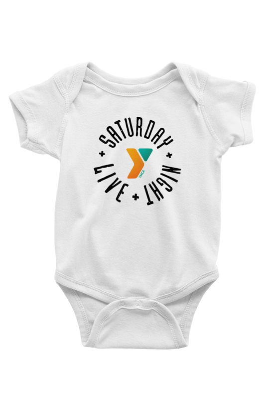 Saturday Night Live Baskılı Beyaz Unisex Bebek Body - Zıbın