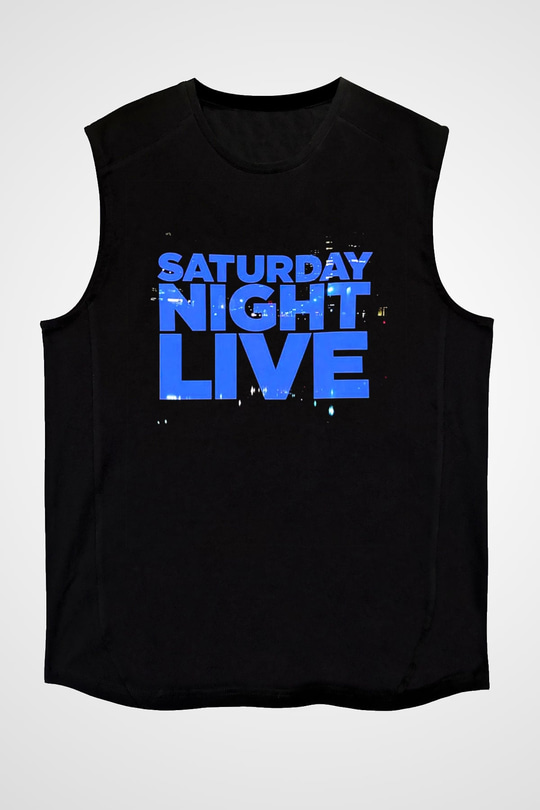 Saturday Night Live Siyah Unisex Kolsuz Tişört