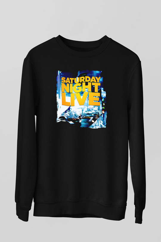 Saturday Night Live Siyah Unisex  Sweatshirt