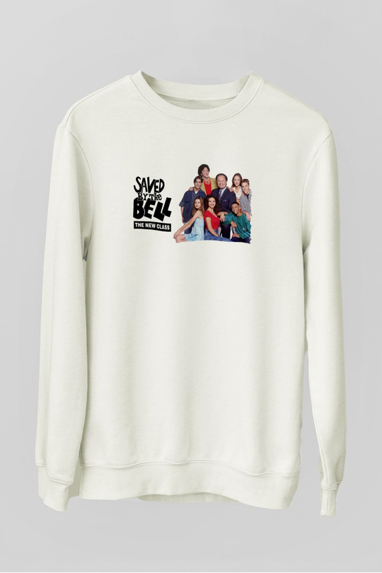 Saved by the Bell Beyaz Unisex Sweatshirt
